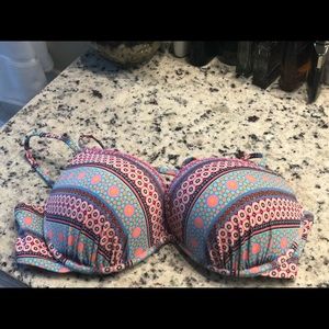 Push up cros back bra